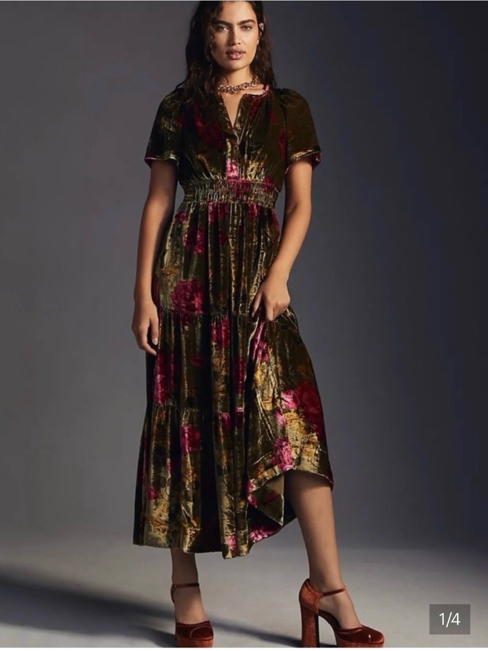 Anthropologie Velvet Somerset
